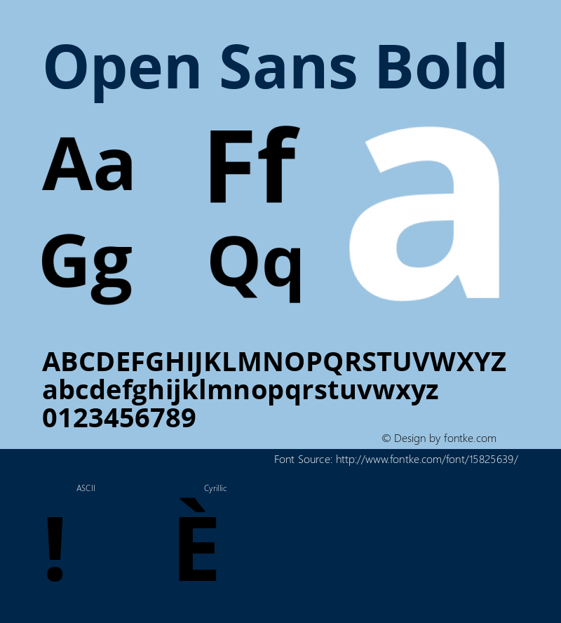 Open Sans Bold Version 1.10; ttfautohint (v1.4.1)图片样张