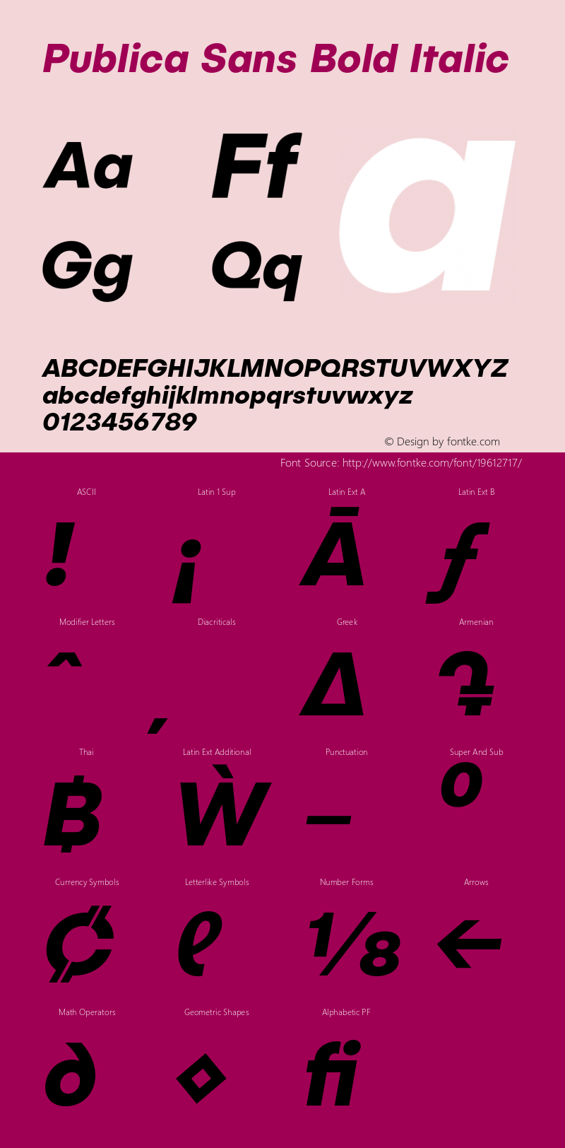 Publica Sans Italic Bold Version 1.000;PS 001.000;hotconv 1.0.88;makeotf.lib2.5.64775图片样张
