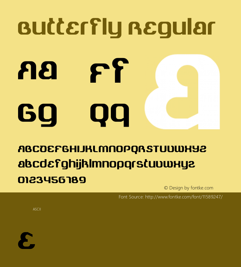 Butterfly Regular Version 1.0图片样张