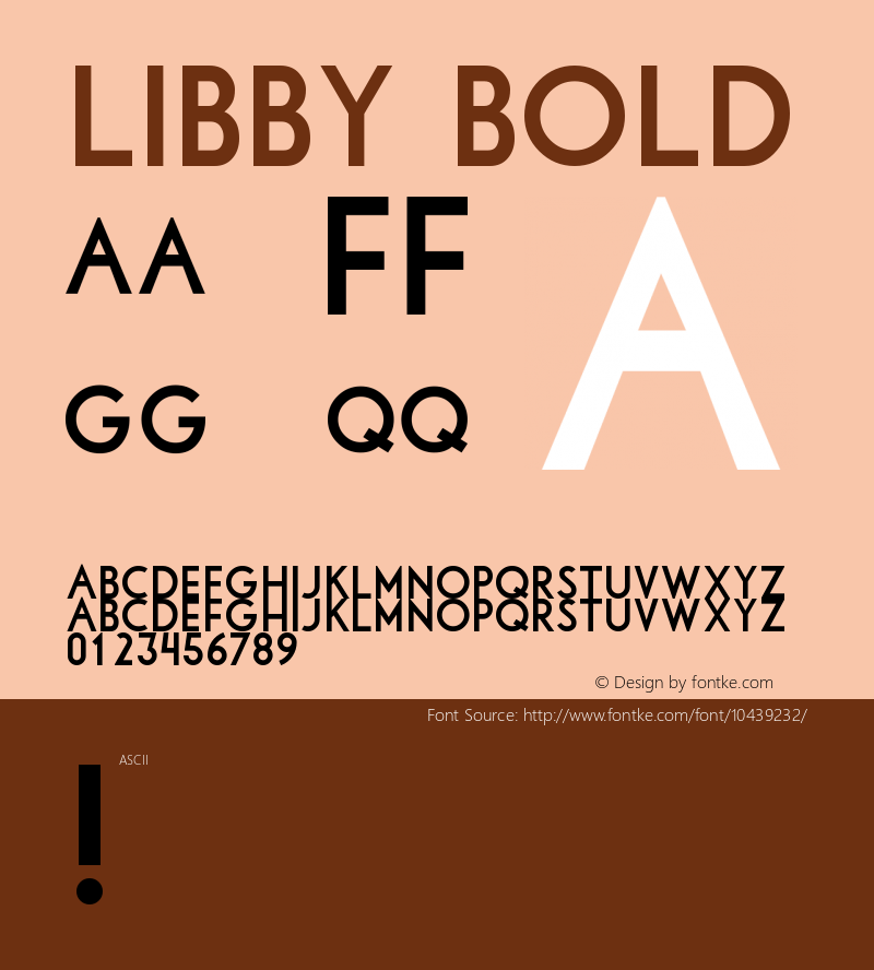 Libby Bold Version 1.00图片样张