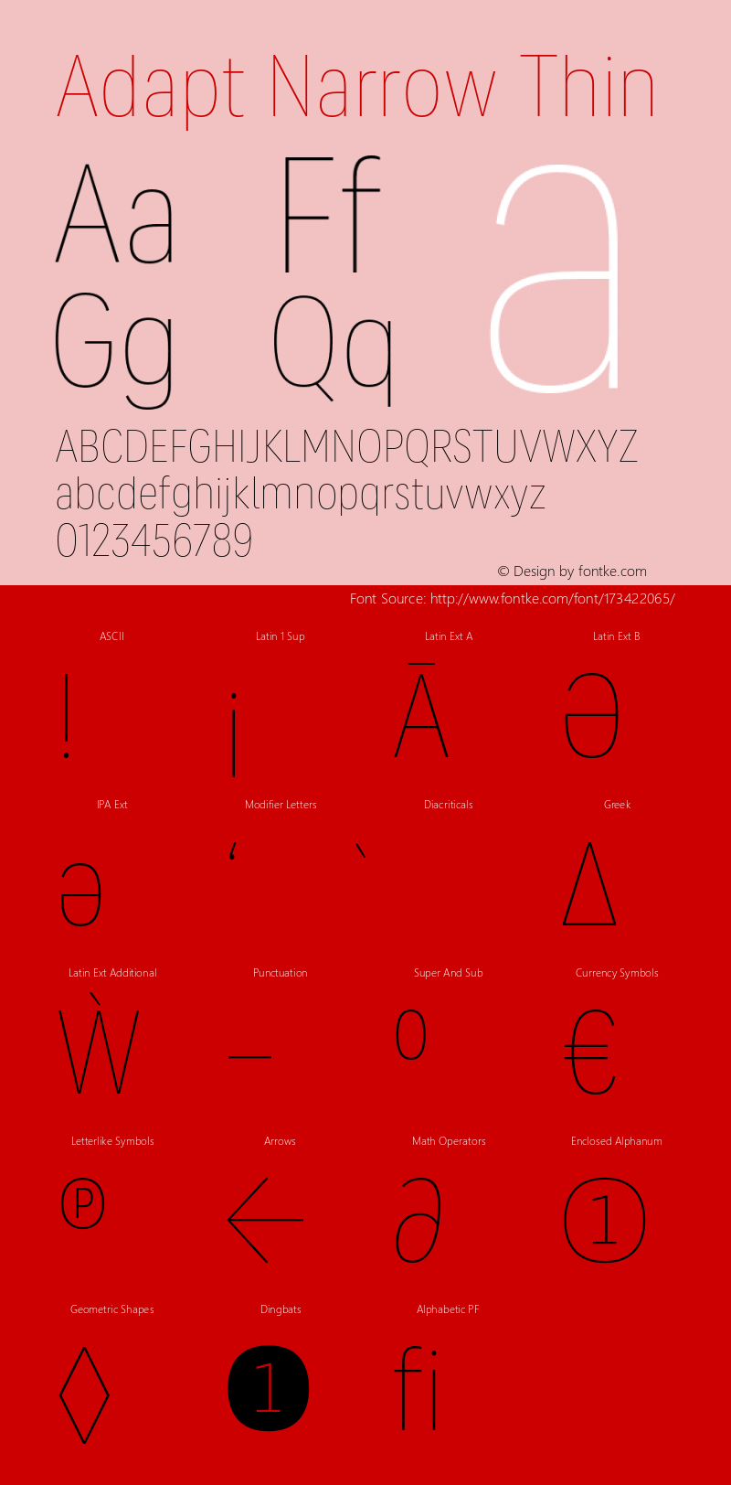Adapt Narrow Thin Version 1.033;hotconv 1.0.109;makeotfexe 2.5.65596图片样张