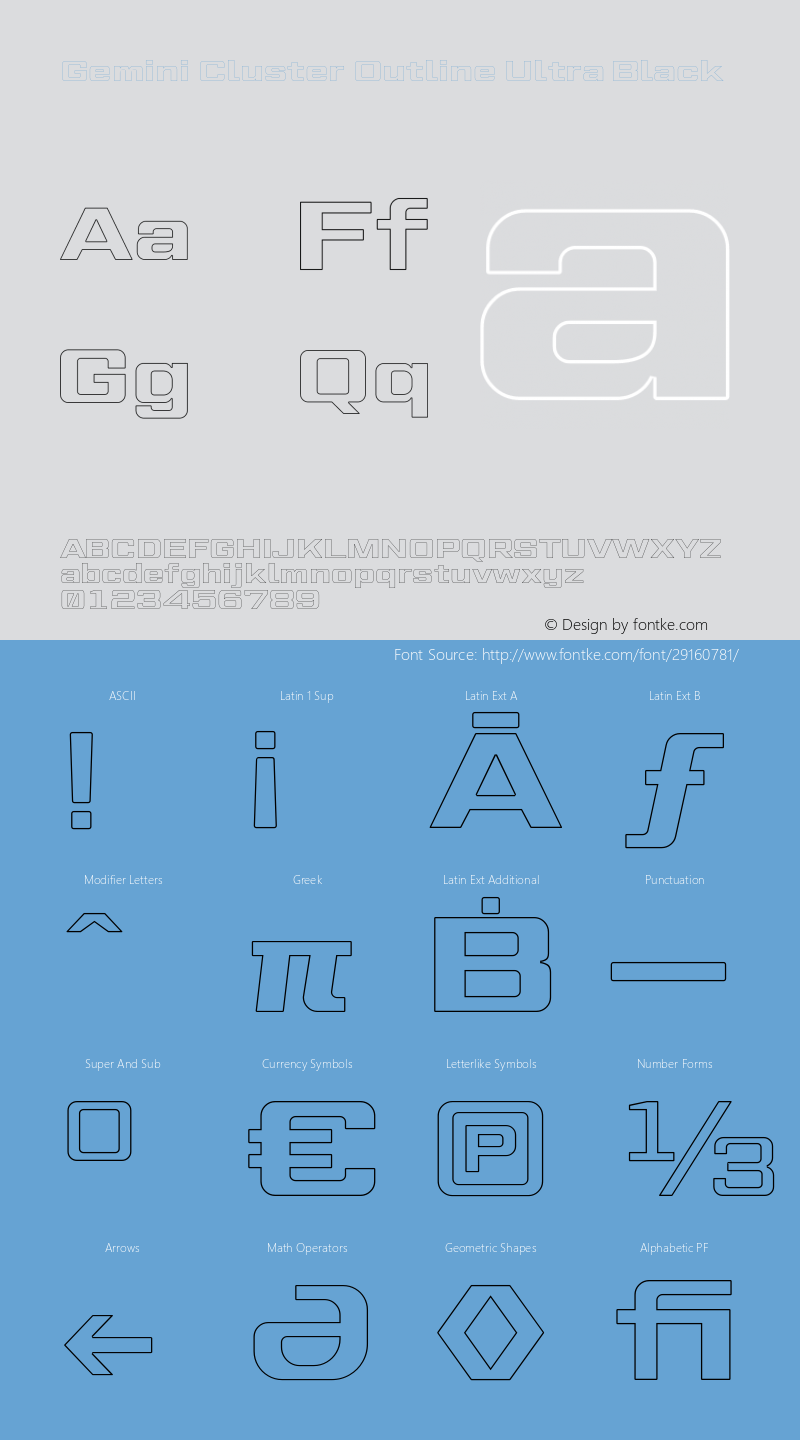Gemini Cluster Outline Ultra Black Version 1.000图片样张