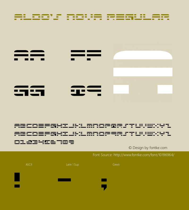Aldo's Nova Regular 1图片样张