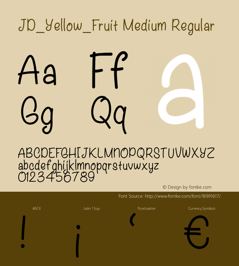 JD_Yellow_Fruit Medium Regular Version 1.000图片样张