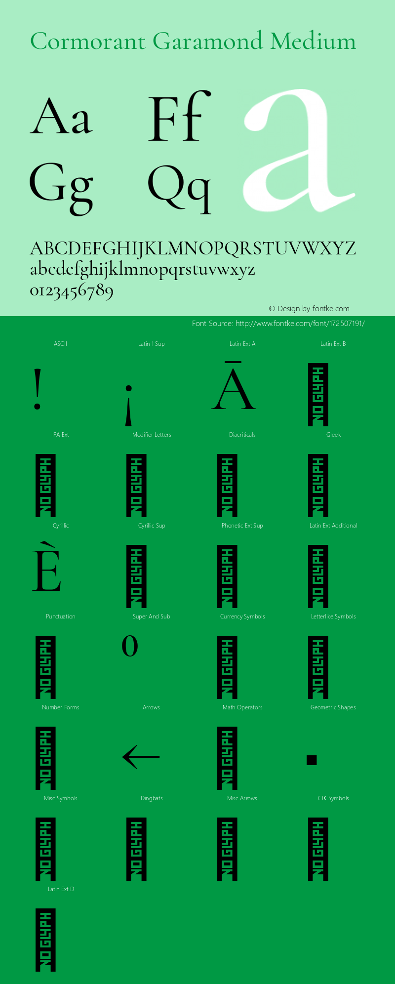 Cormorant Garamond Medium Version 3.614图片样张