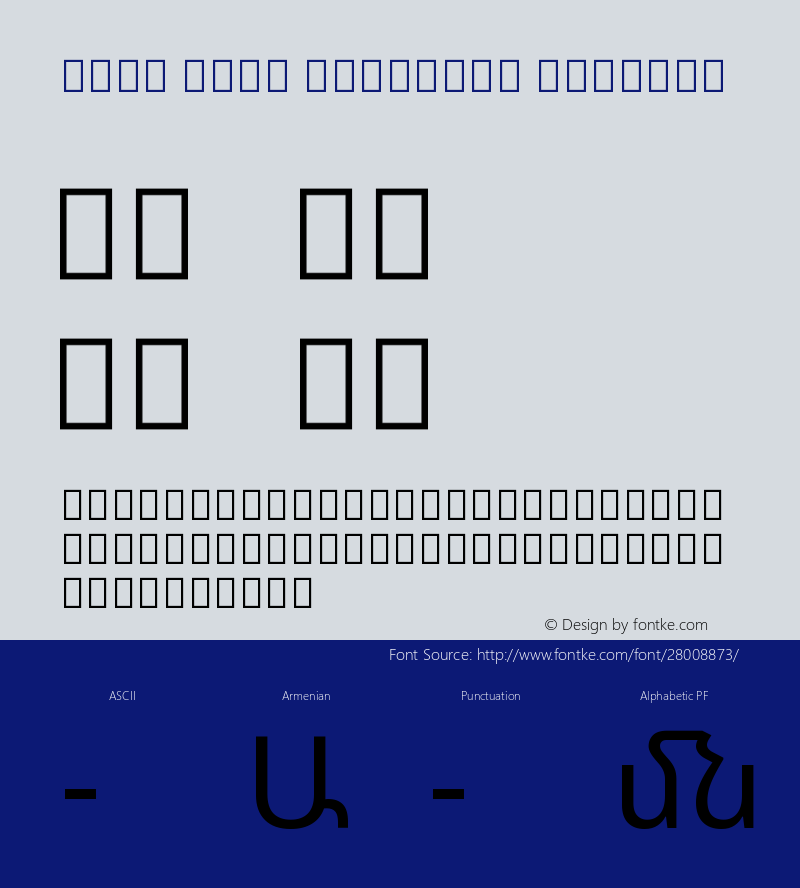 Noto Sans Armenian Regular Version 2.040图片样张