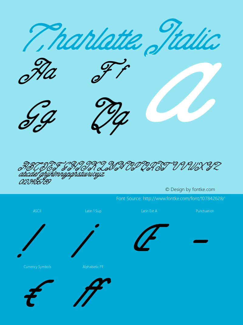 Charlotte Italic Version 1.00;November 25, 2020;FontCreator 12.0.0.2563 64-bit图片样张