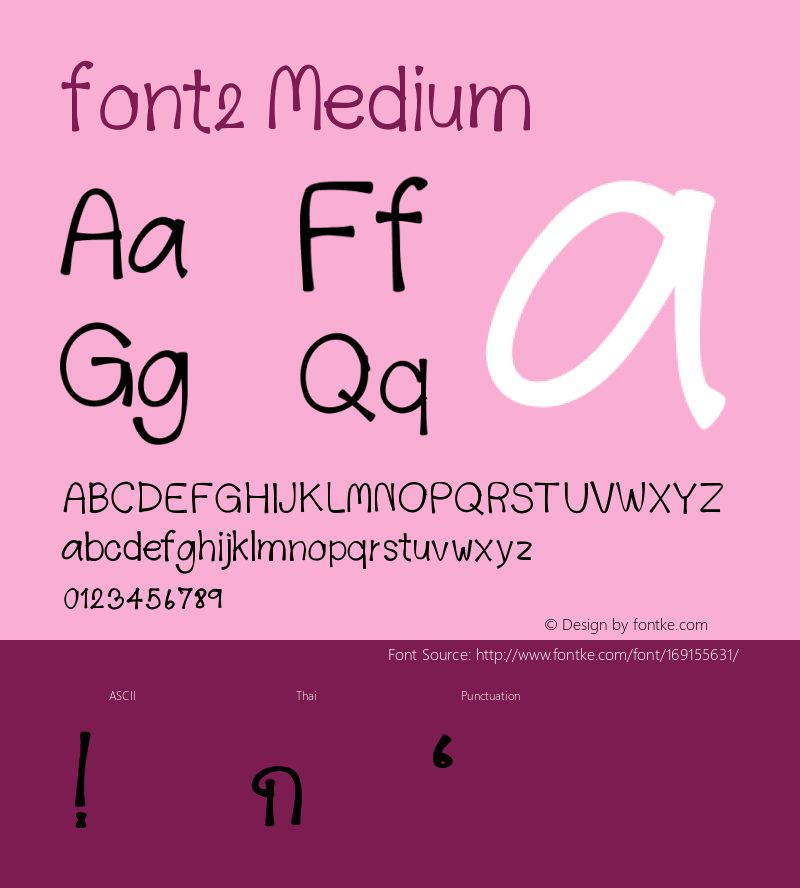 font2 Version 001.000图片样张