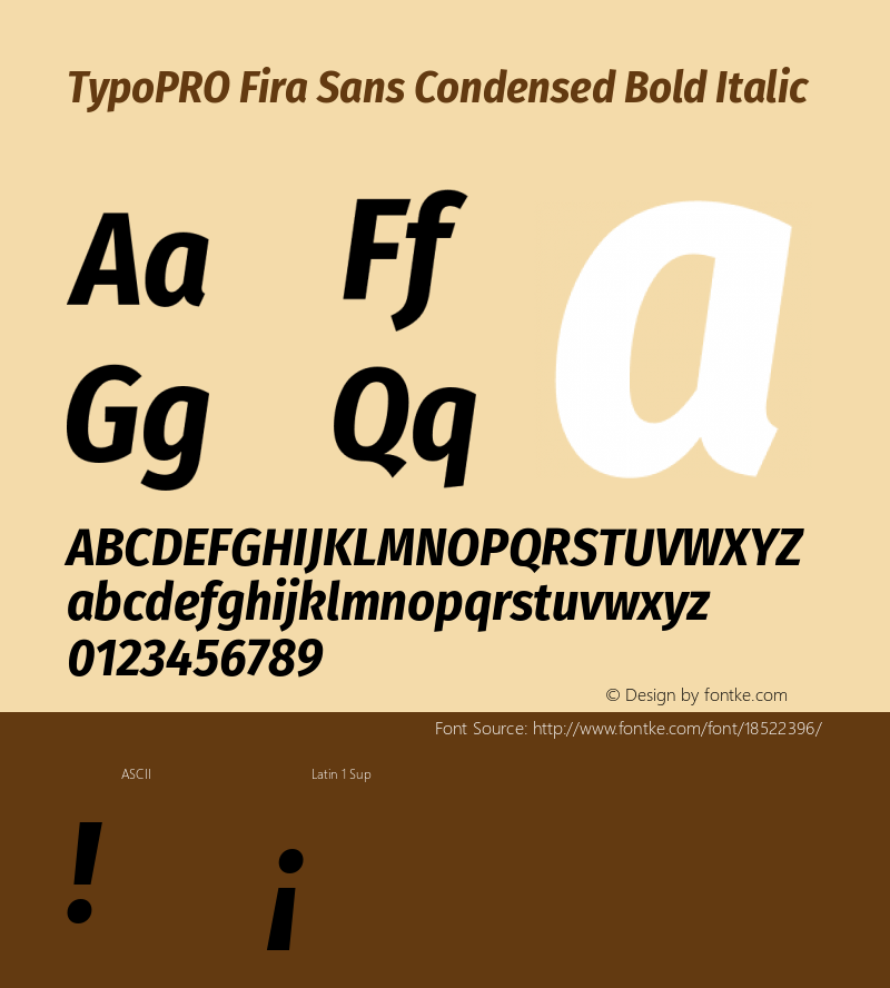 TypoPRO Fira Sans Condensed Bold Italic Version 4.203;PS 004.203;hotconv 1.0.88;makeotf.lib2.5.64775图片样张