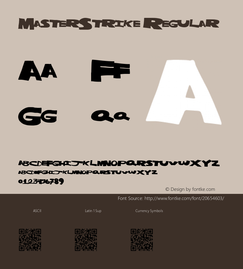 MasterStrike Version 1.00 April 17, 2014, initial release图片样张