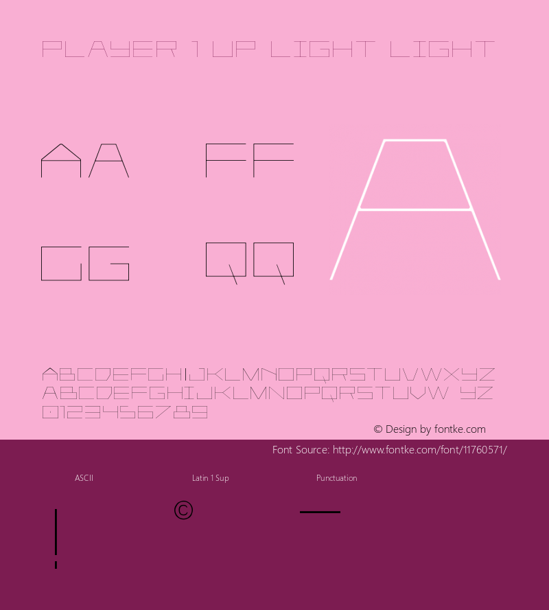 Player 1 Up Light Light Version 001.000图片样张