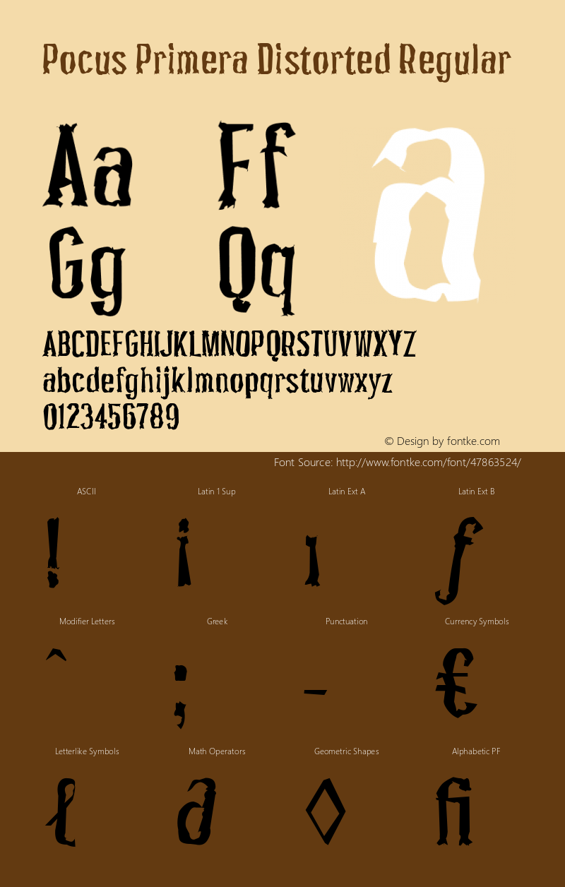 Pocus Primera Distorted 400 Condensed Version 1.01-03-2019图片样张