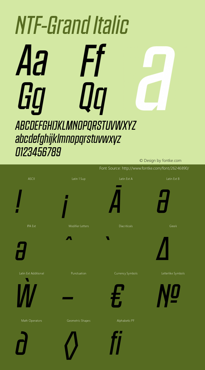 NTF-Grand Italic Version 1.103;PS 001.103;hotconv 1.0.88;makeotf.lib2.5.64775图片样张