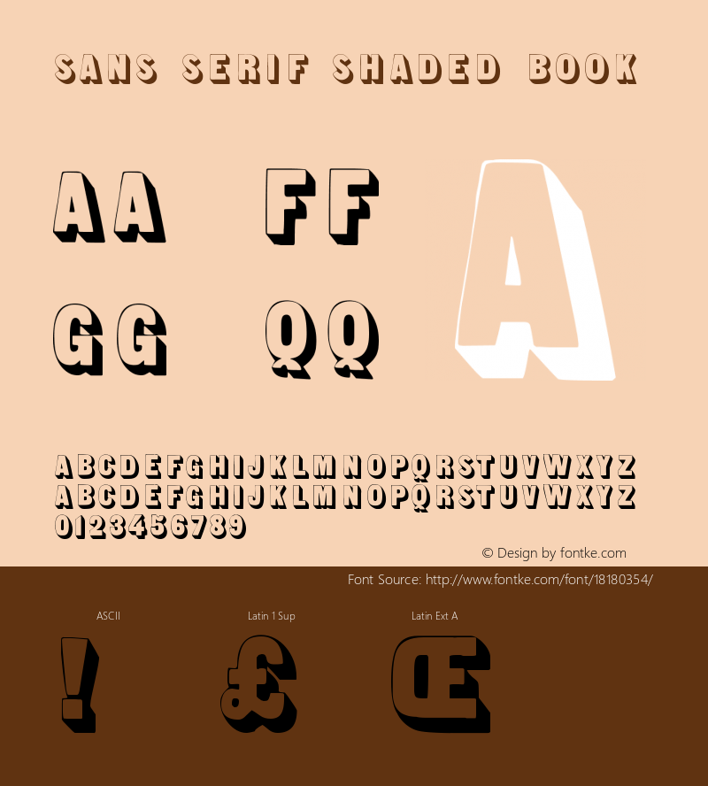 Sans Serif Shaded Book Version 1.0; 2002; initial r图片样张