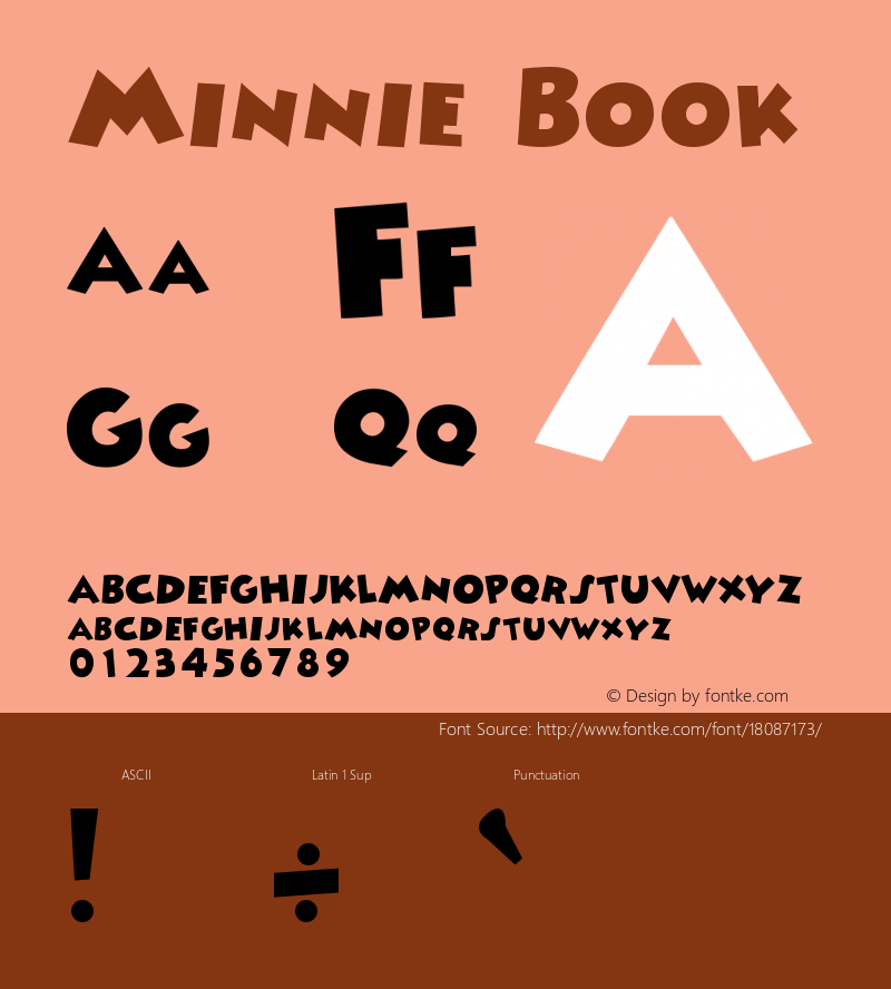 Minnie Book Version Altsys Fontographer图片样张