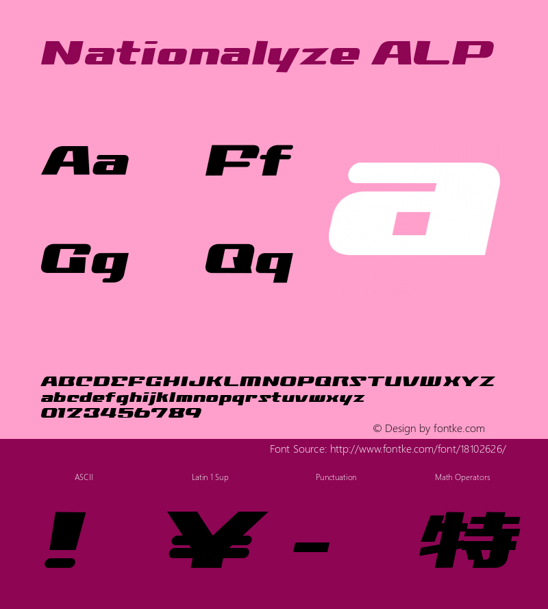 Nationalyze ALP Macromedia Fontographer 4.1J 00.12.11图片样张