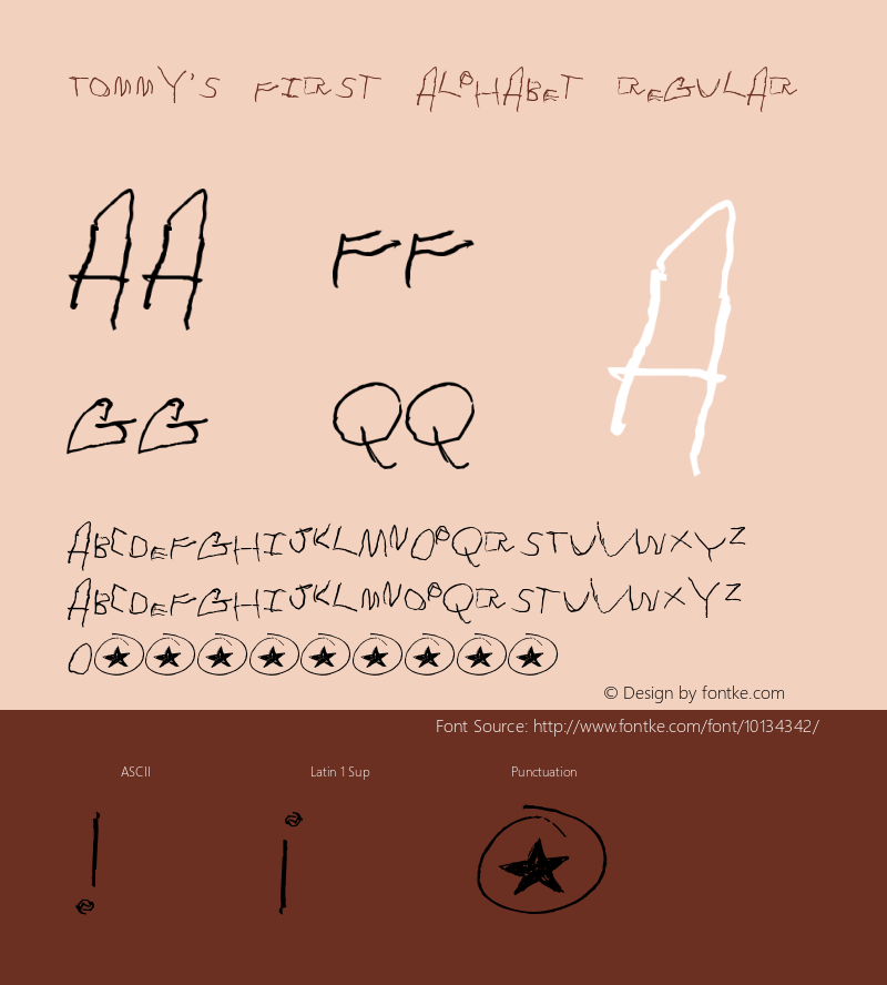 Tommy's First Alphabet Regular Version 1.0.0: Revision 1图片样张