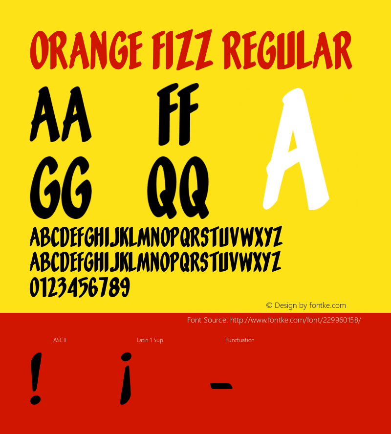 Orange Fizz Macromedia Fontographer 4.1 1/30/01图片样张