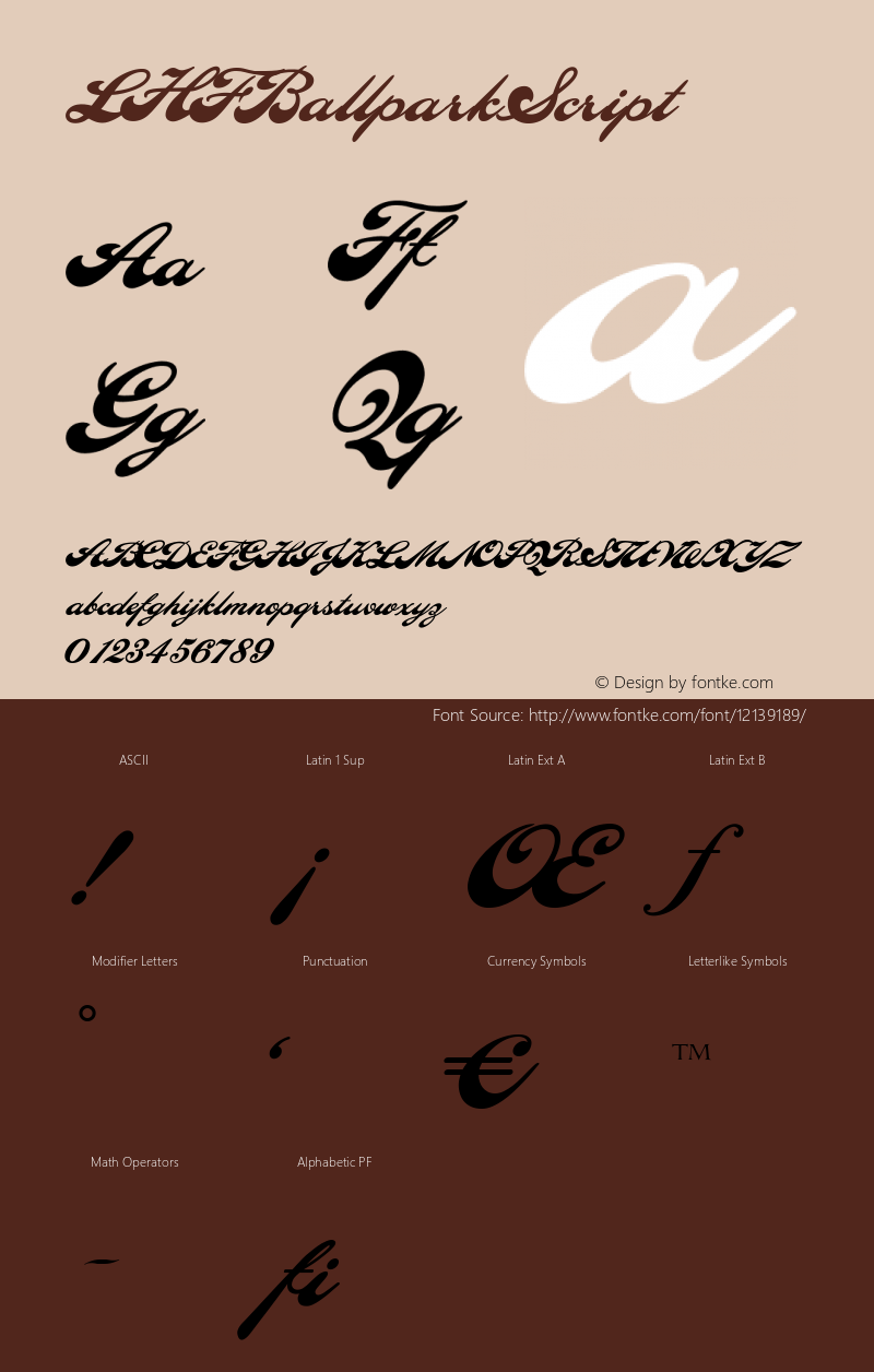 LHFBallparkScript ☞ (2.0) ;com.myfonts.easy.letterheadfonts.lhf-ballpark-script.regular.wfkit2.version.3Bkt图片样张