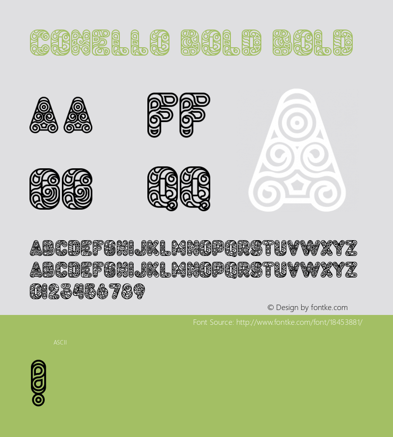 Conello Bold Bold Version 1.000图片样张