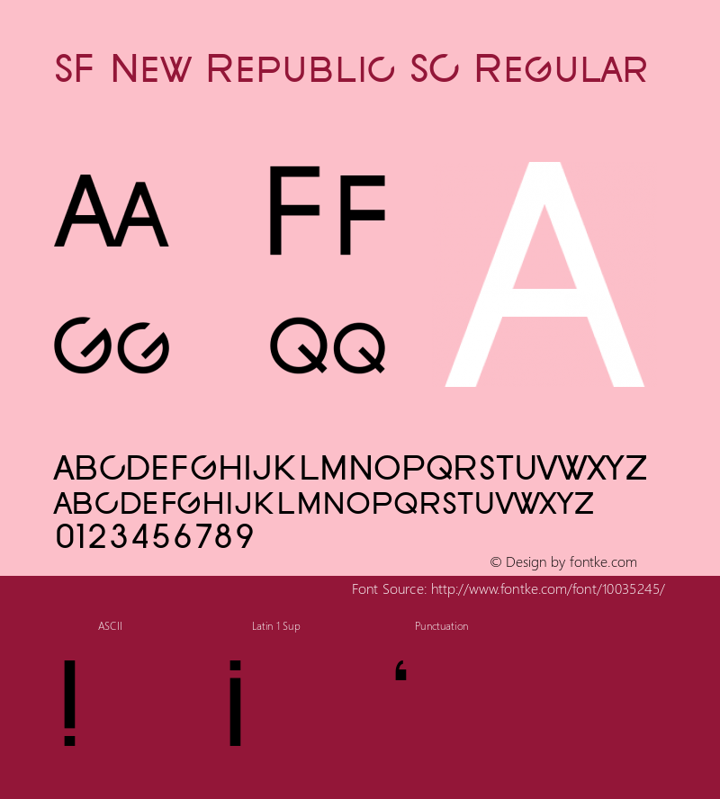 SF New Republic SC Regular 1.0图片样张