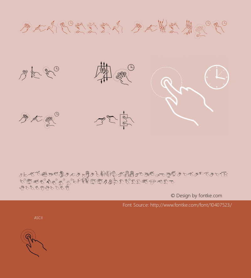 Gesture Glyphs Version 1.000图片样张