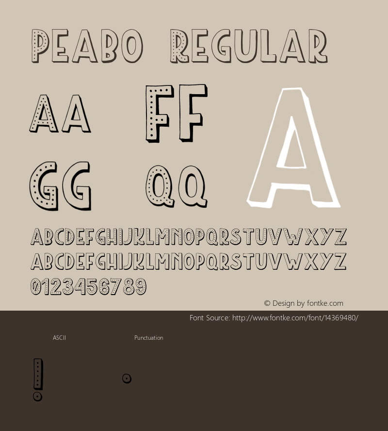 Peabo Regular Version 1.000;PS 001.001;hotconv 1.0.56图片样张