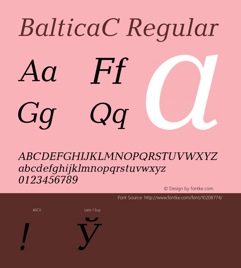 BalticaC Regular 001.000图片样张