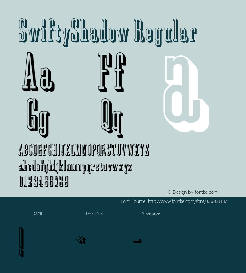 SwiftyShadow Regular 001.001;com.myfonts.matchandkerosene.swifty.shadow.wfkit2.3CJH图片样张