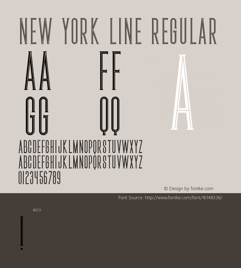 New York Line Regular 1.000图片样张