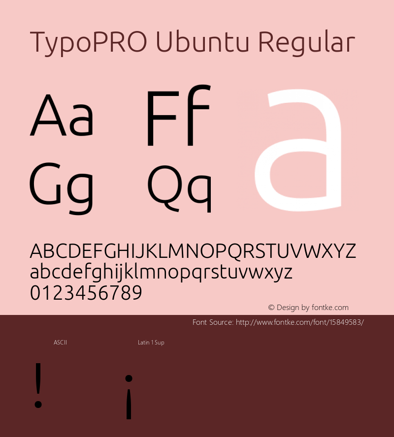 TypoPRO Ubuntu Regular 0.83图片样张