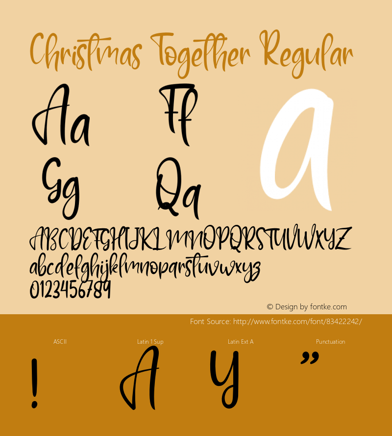 Christmas Together Version 1.002;Fontself Maker 3.5.4图片样张