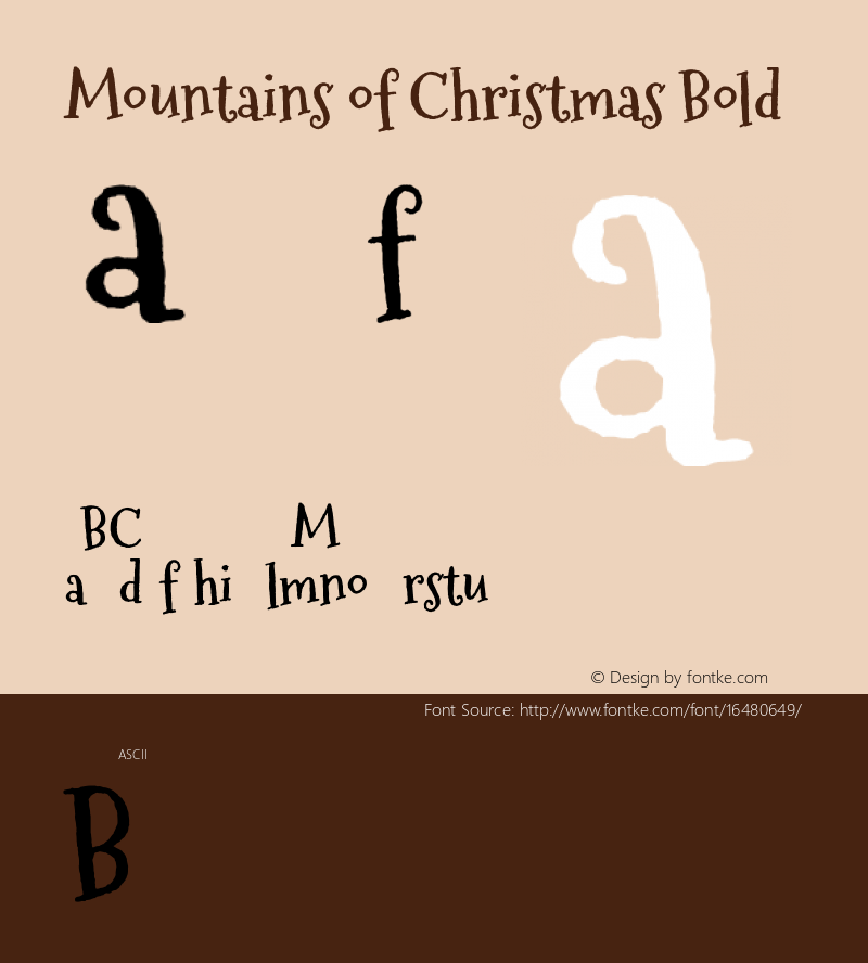 Mountains of Christmas Bold Version 1.002图片样张