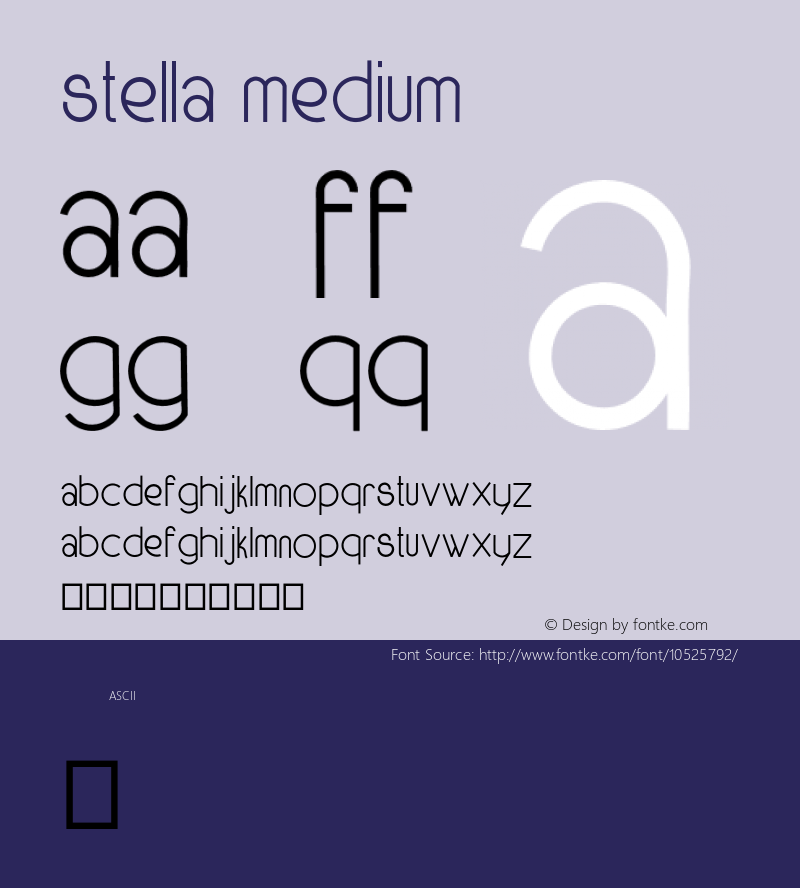 Stella Medium Version 001.000图片样张