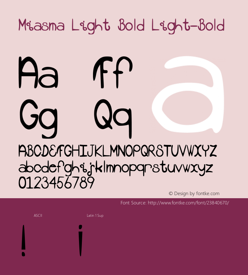 Miasma (Light Bold) 2.0图片样张