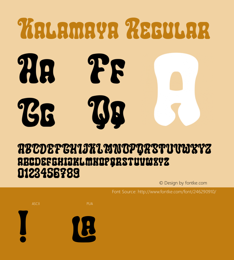 Kalamaya Regular Version 1.000图片样张