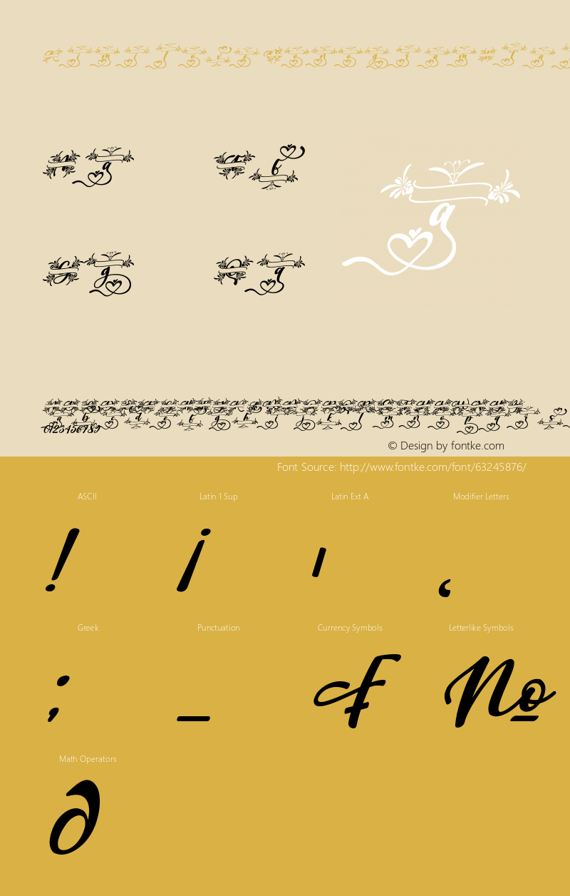 Kimilove Monogram Italic Version 1.00;May 15, 2020;FontCreator 11.5.0.2430 64-bit图片样张