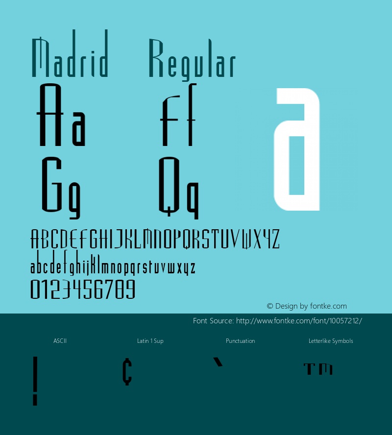 Madrid Regular Altsys Metamorphosis:5/9/92图片样张