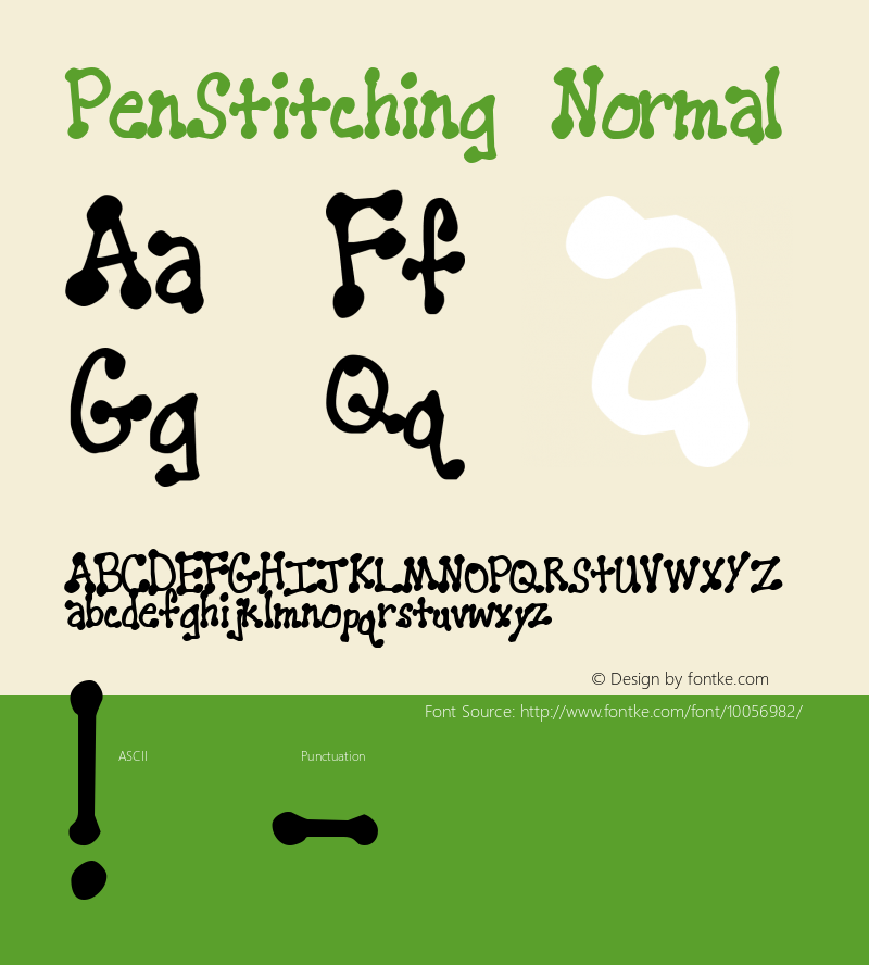 PenStitching Normal Macromedia Fontographer 4.1 10/3/98图片样张