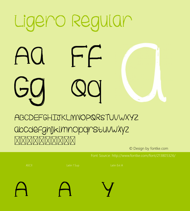 Ligero Version 1.003;Fontself Maker 3.5.4图片样张