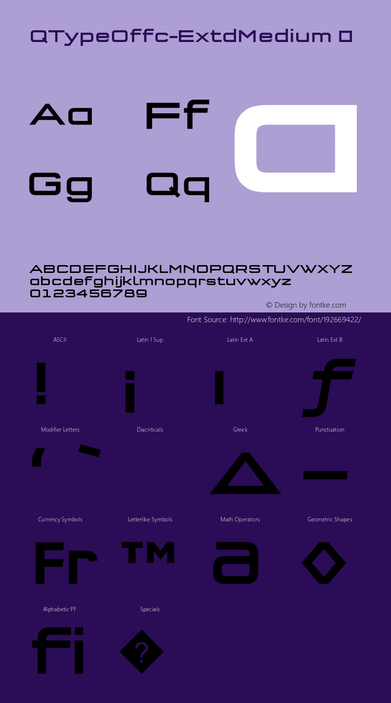 ☞QType Offc Extd Medium Version 7.504; 2011; Build 1021; ttfautohint (v1.5);com.myfonts.easy.fontfont.ff-qtype.offc-extended-medium.wfkit2.version.3Z7F图片样张