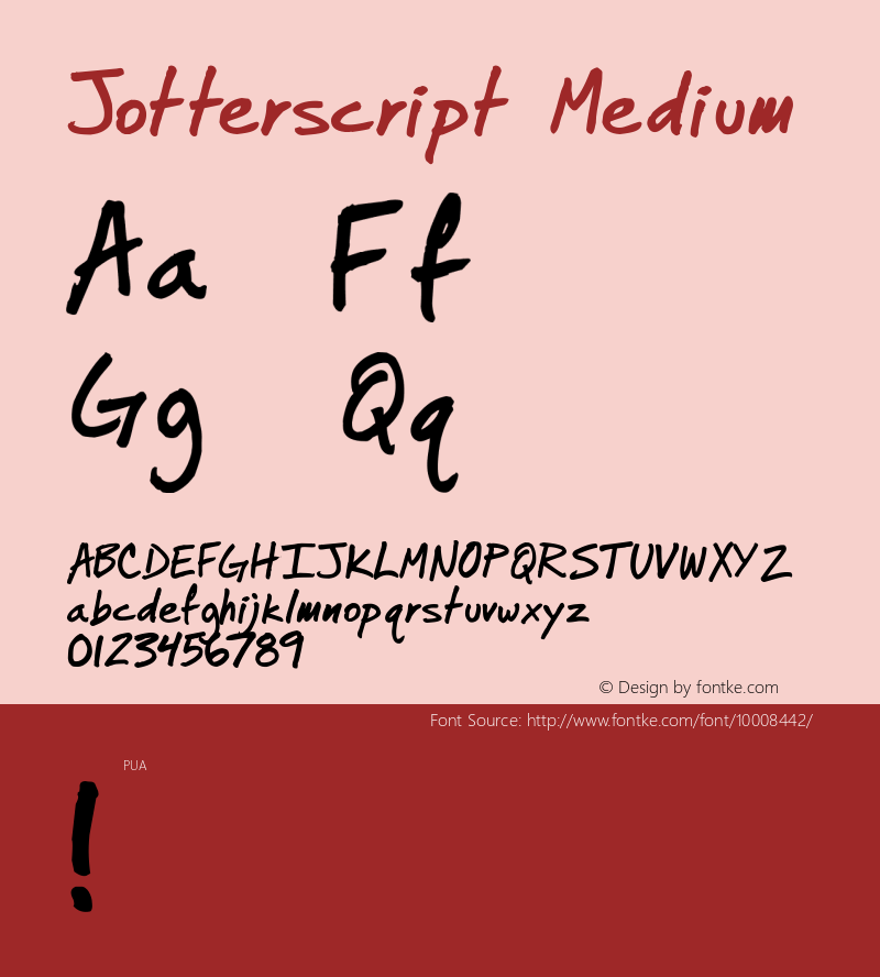 Jotterscript Medium 1999; 1.2, second release图片样张