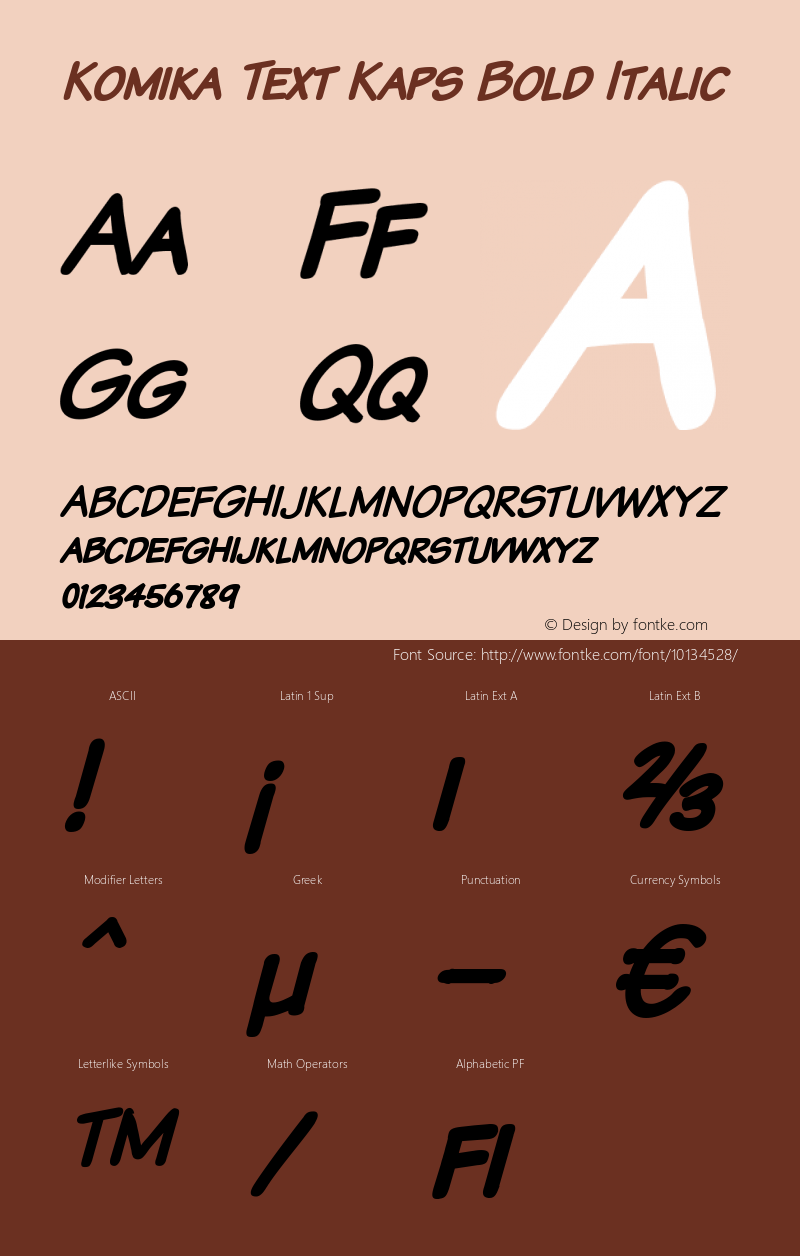 Komika Text Kaps Bold Italic 2.0图片样张