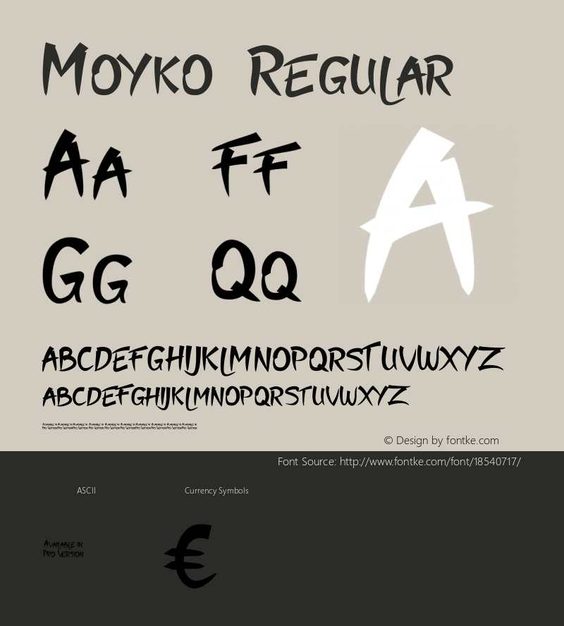 Moyko Regular 1.0图片样张