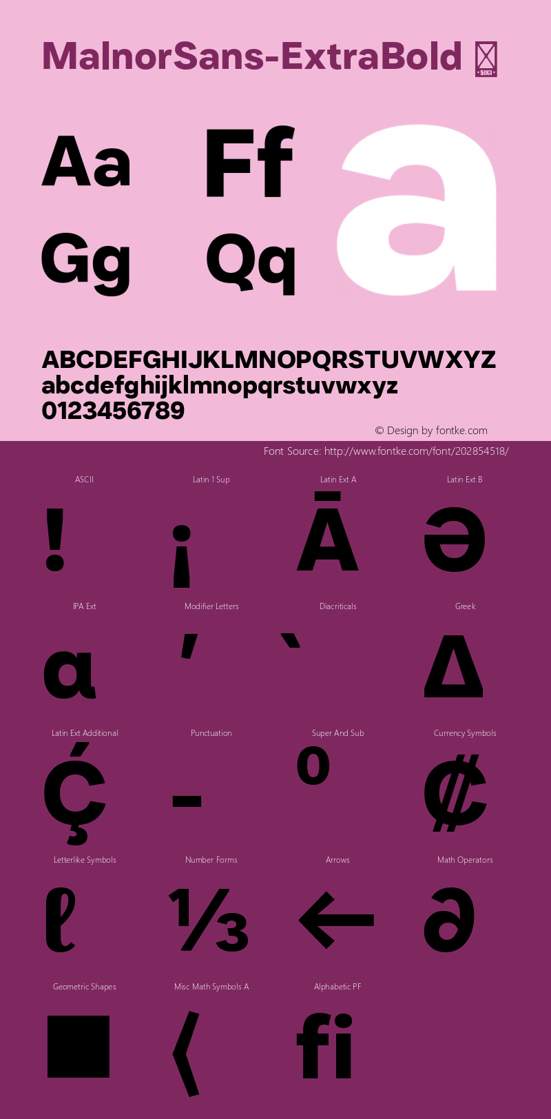 ☞MalnorSans-ExtraBold Version 1.000;com.myfonts.easy.sikifonts.malnor-sans.extra-bold.wfkit2.version.5Qj7图片样张