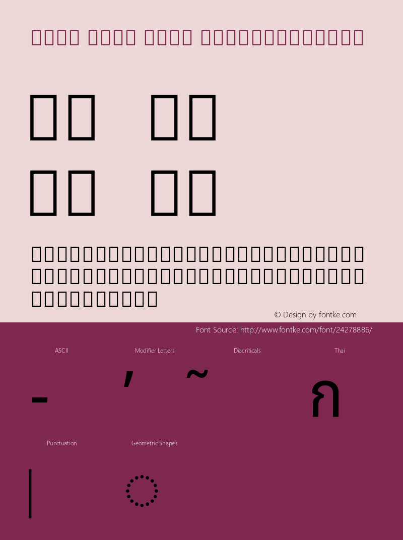 Noto Sans Thai SemiCondensed Version 2.000;GOOG;noto-source:20170915:90ef993387c0图片样张