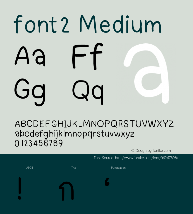 font2 Version 001.000图片样张