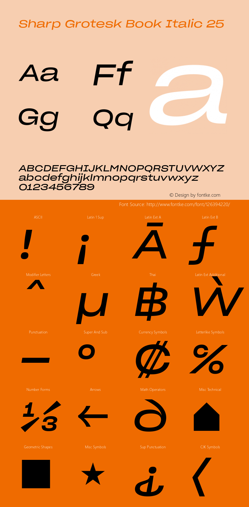 Sharp Grotesk Book Italic 25 Version 1.003图片样张