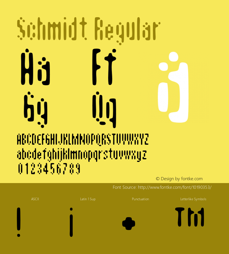 Schmidt Regular 001.000图片样张