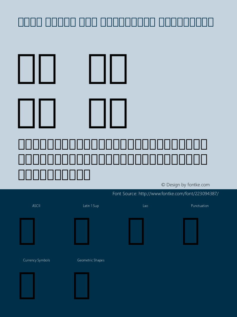 Noto Serif Lao Condensed ExtraBold Version 2.000图片样张